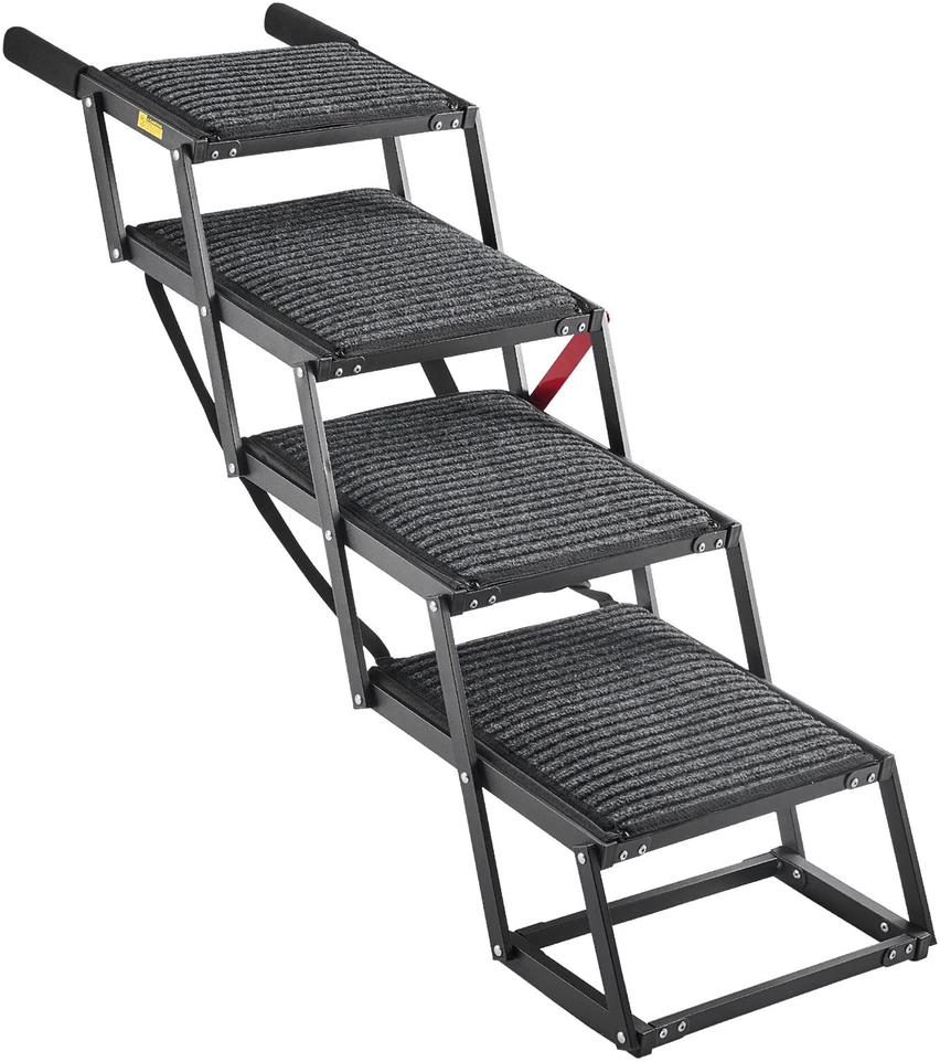 Šuns laiptai automobiliui VEVOR 40x33-5, 4 pakopos, iki 91 kg