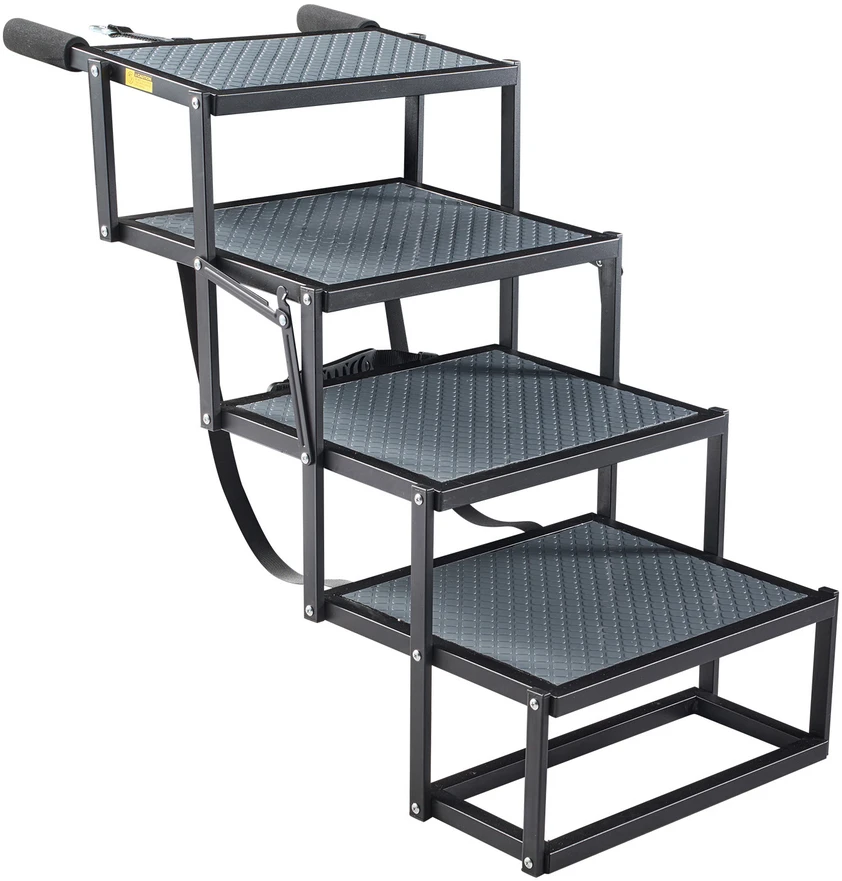 Šunų laiptai automobiliui VEVOR 40x33.2-5, 4 pakopų, iki 181 kg
