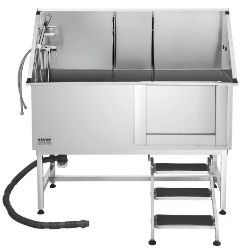 VEVOR 157,5 cm šuns plovimo vonia su laiptais ir filtru
