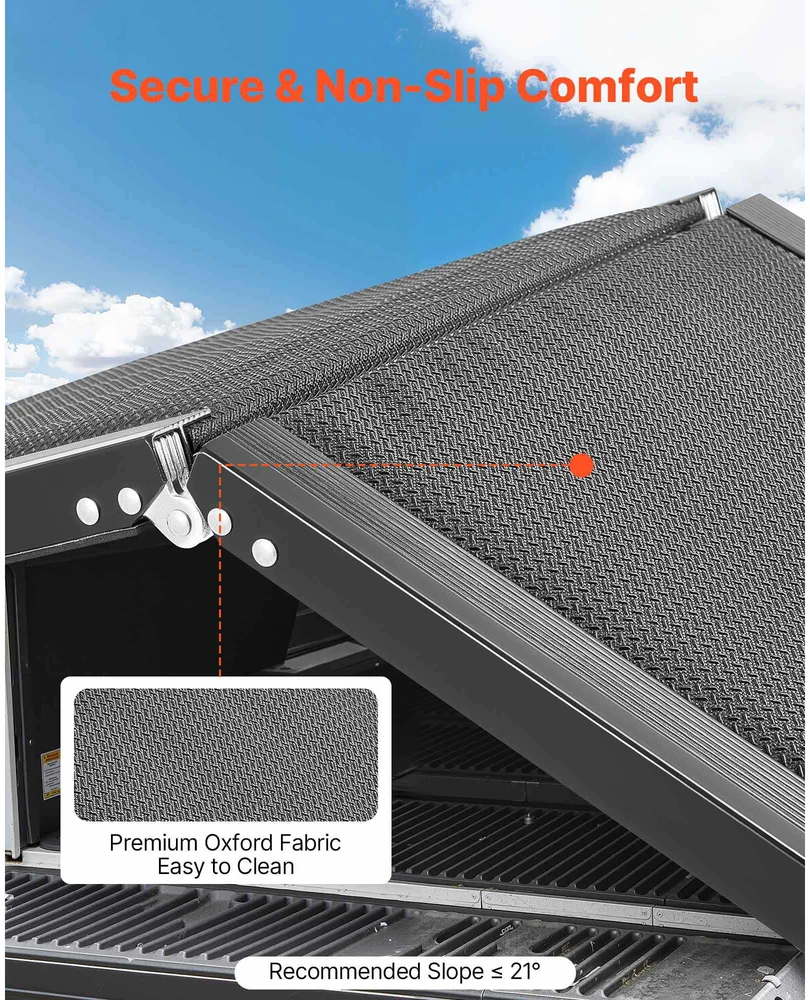 VEVOR Šunų rampa automobiliams 180 x 43 cm