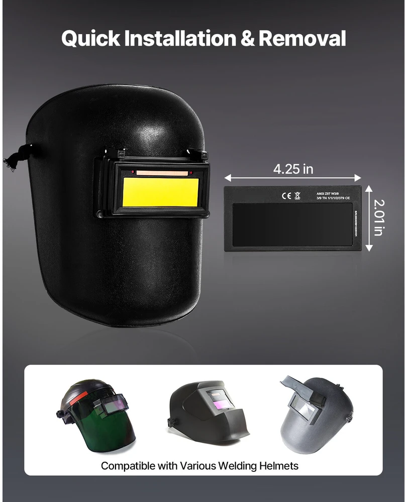 VEVOR automatinis suvirinimo filtras 108 x 51 mm
