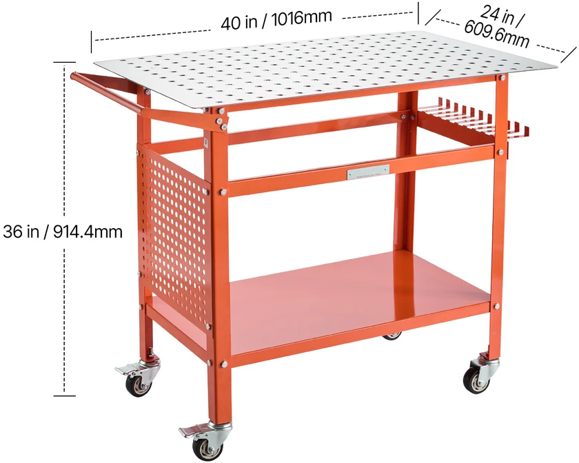 VEVOR Suvirinimo stalas 1016 x 609 mm 363 kg talpos
