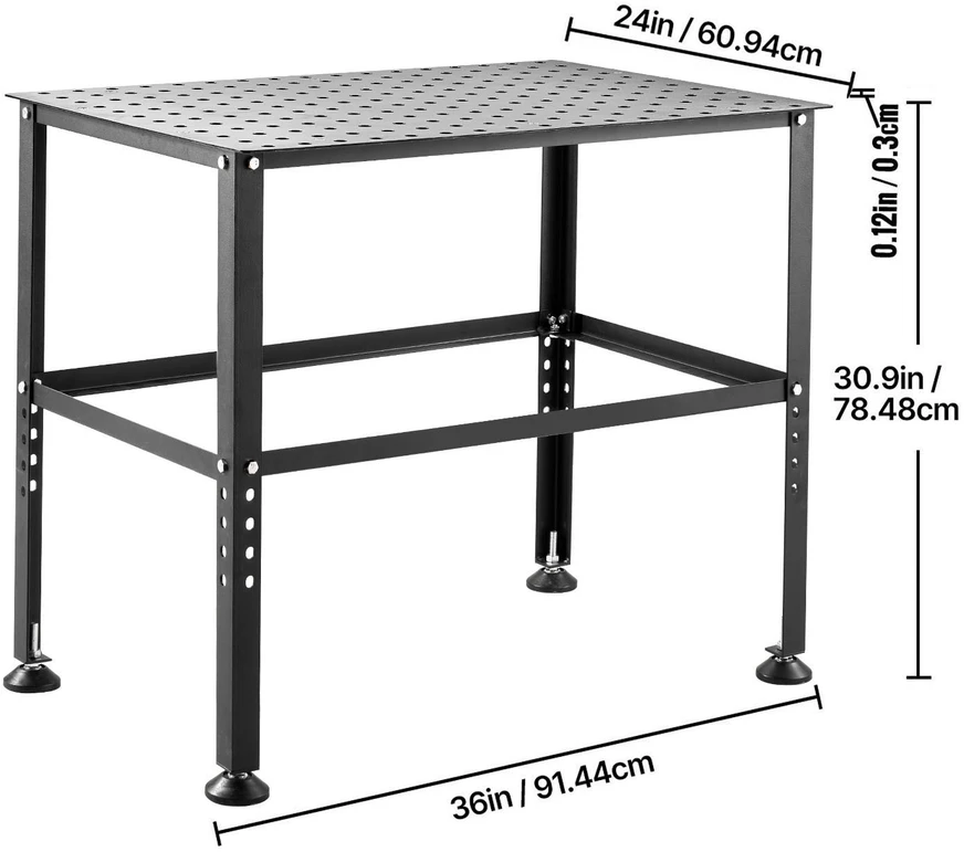 VEVOR Suvirinimo stalas 91 x 61 cm su angomis