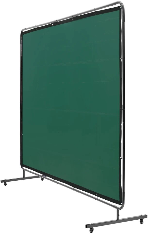 VEVOR Suvirinimo užuolaida su stovu, 183 cm x 244 cm, žalia