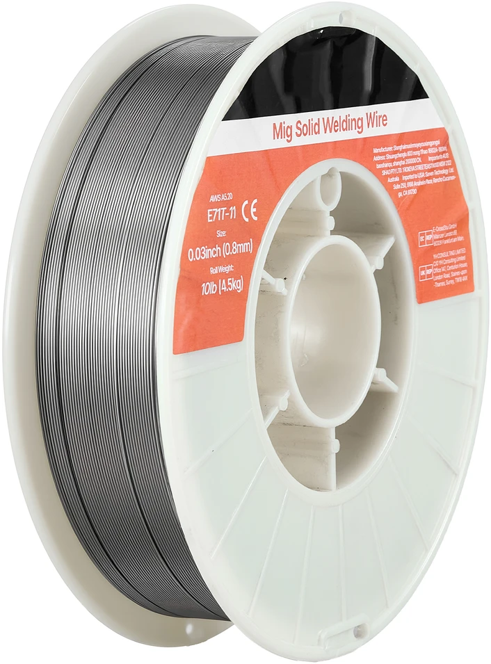 VEVOR Srautų šerdies MIG suvirinimo viela, E71T-11 0.8mm 4.5kg