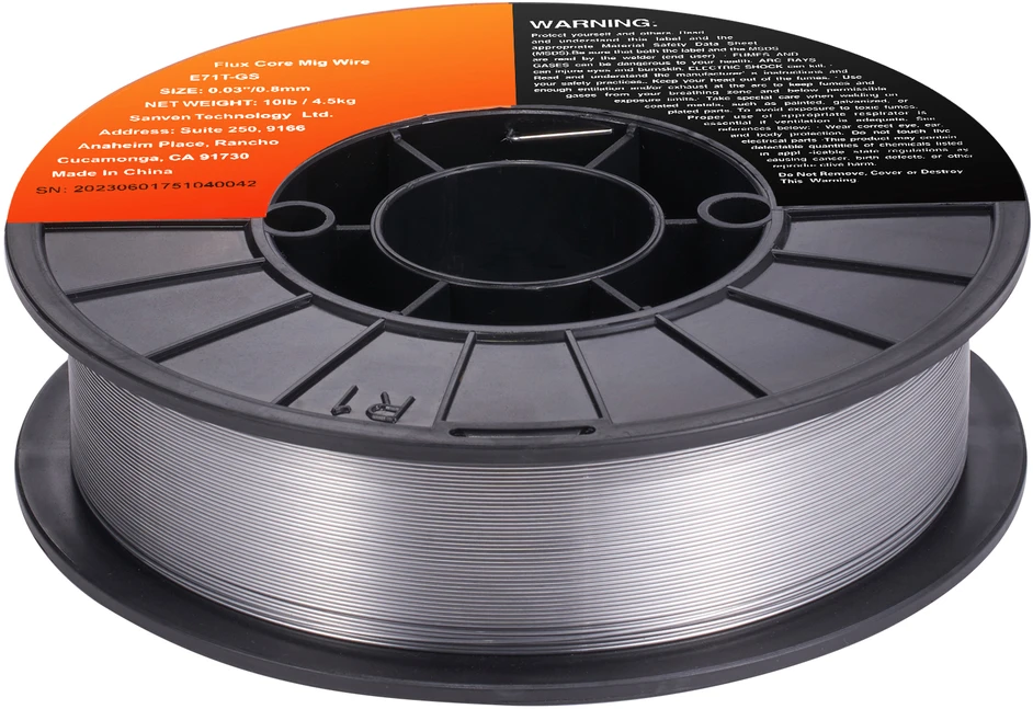VEVOR Fluxinė suvirinimo viela E71T-GS 0.8 mm 4.5kg