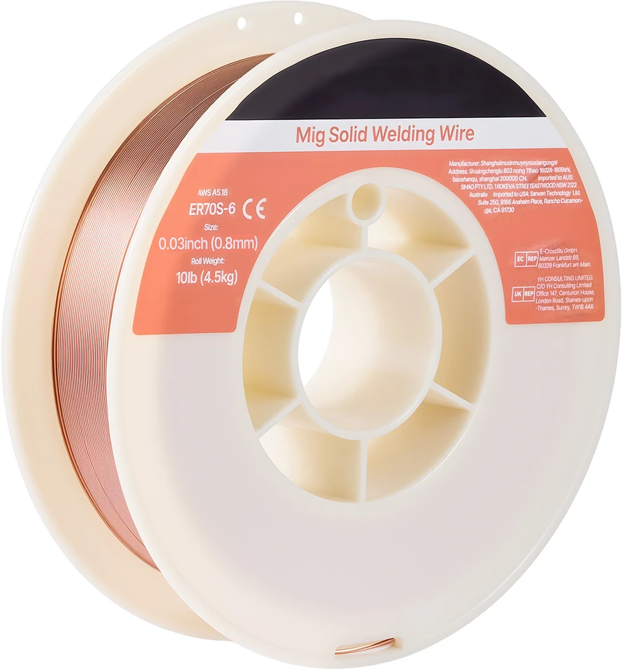 VEVOR Kietas MIG suvirinimo vielas ER70S-6, 0.8mm, 4.5kg