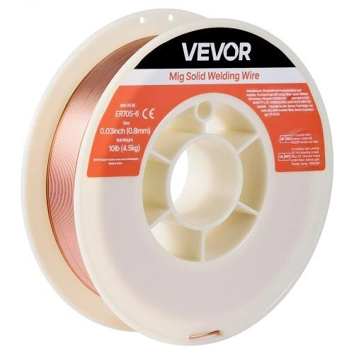VEVOR Kietas MIG suvirinimo vielas ER70S-6, 0.8mm, 4.5kg