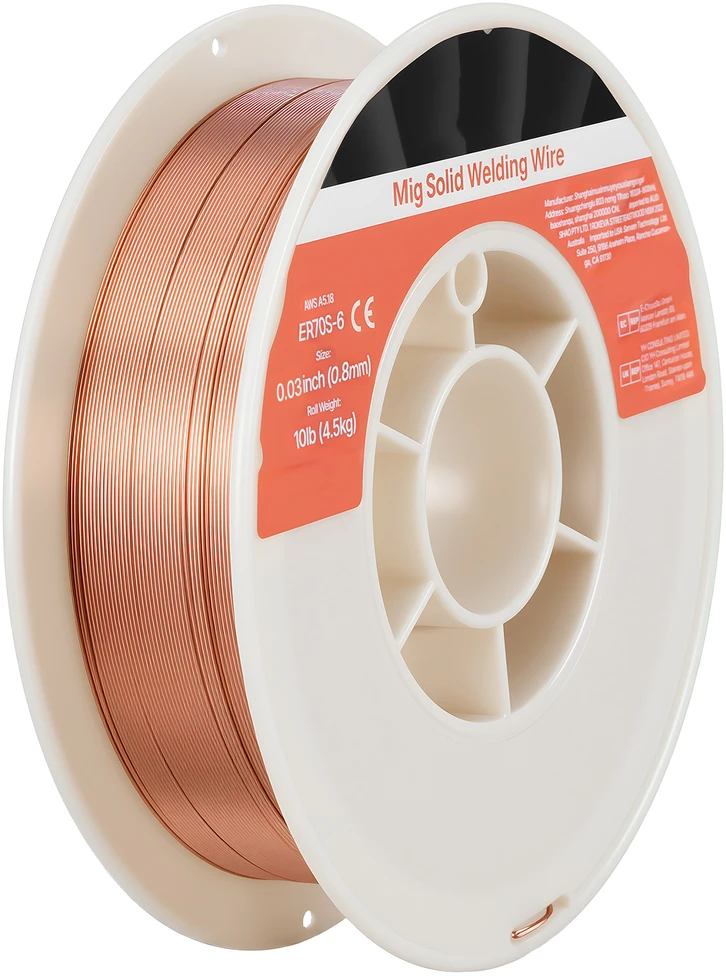 VEVOR Kietas MIG suvirinimo vielas ER70S-6, 0.8mm, 4.5kg