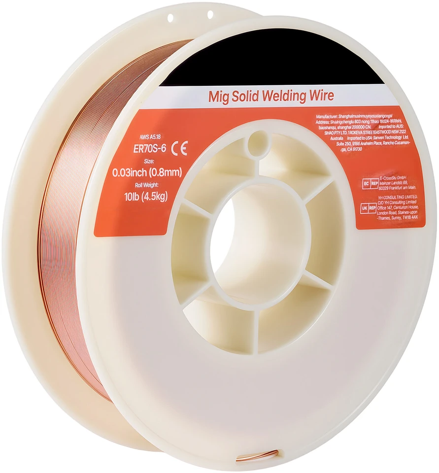 VEVOR Kietas MIG suvirinimo vielas ER70S-6, 0.8mm, 4.5kg