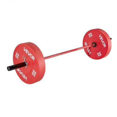 VEVOR 180cm štangos strypas jėgos treniruotėms, sunkiosios atletikos įranga, rifliuota rankena, olimpinė štanga, pritūpimų mirties traukos spaudimo štanga