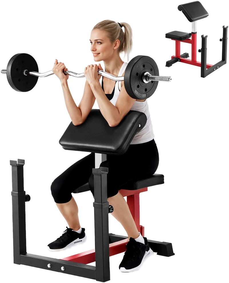 VEVOR Reguliuojamas bicepso suolelis namų sportui