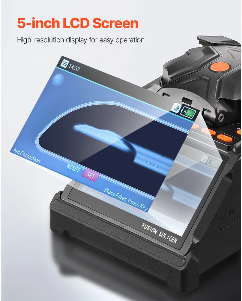 VEVOR Optinių skaidulų sujungiklis su 6 varikliais
