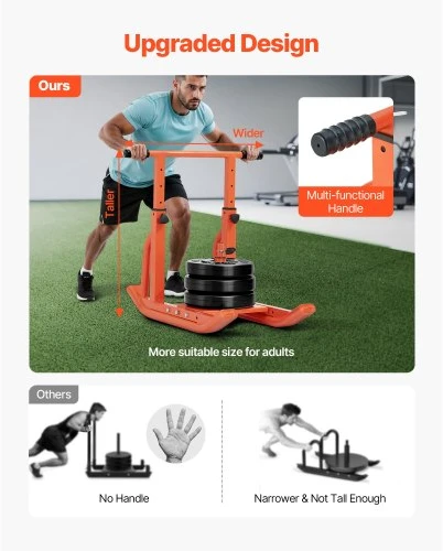 Vevor Traukimo stumiamo treniruočių rogės oranžinės