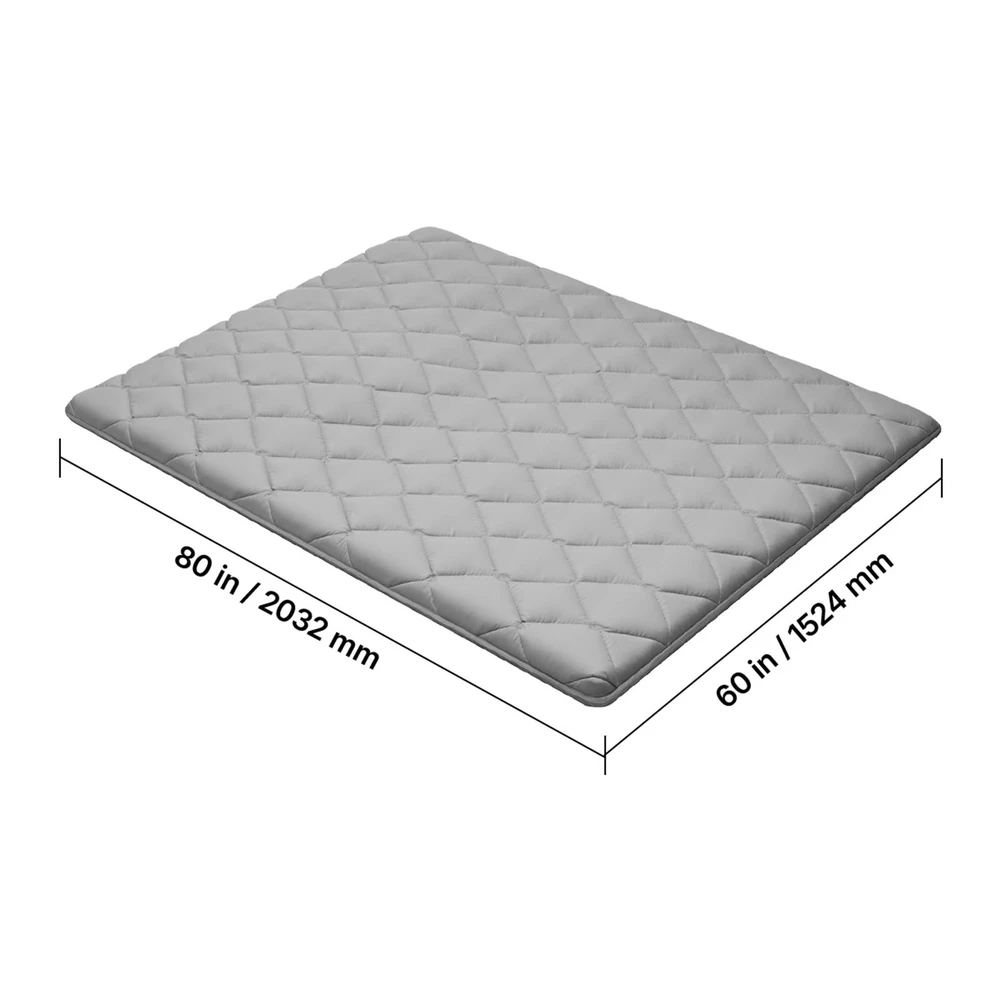 VEVOR Japoniškas tatami čiužinys, sulankstomas, pilkos spalvos
