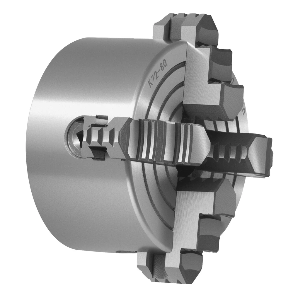 VEVOR 80 mm keturių žandų savicentrė tekinimo griebtuvas