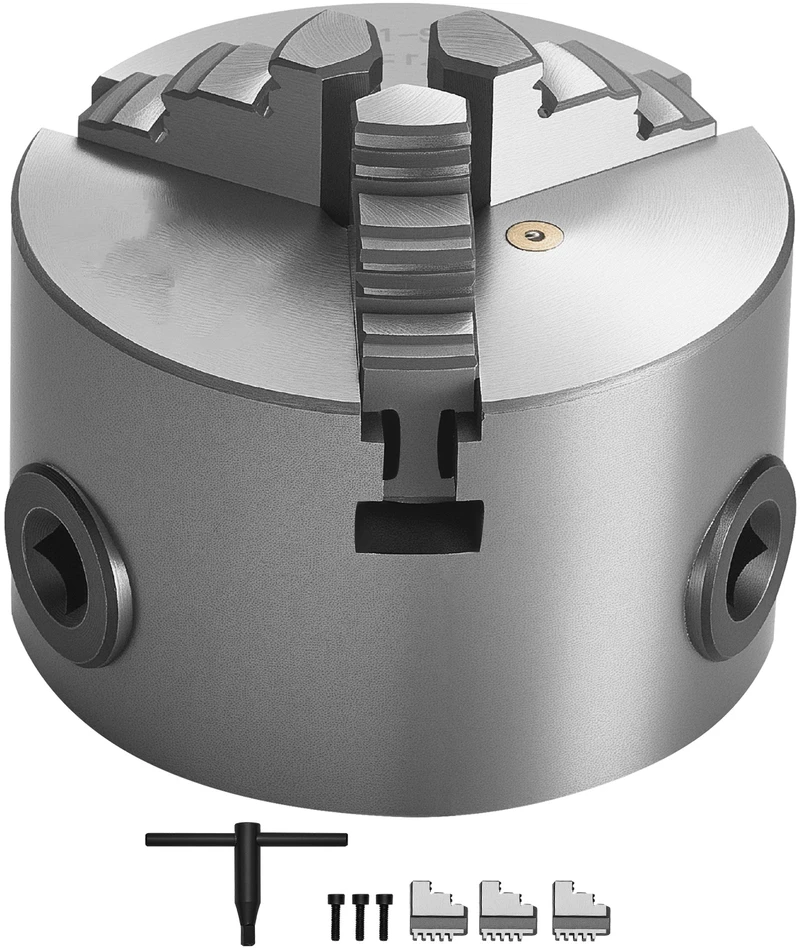 VEVOR 80 mm 3-žandikaulinis savaime centro sekraftas
