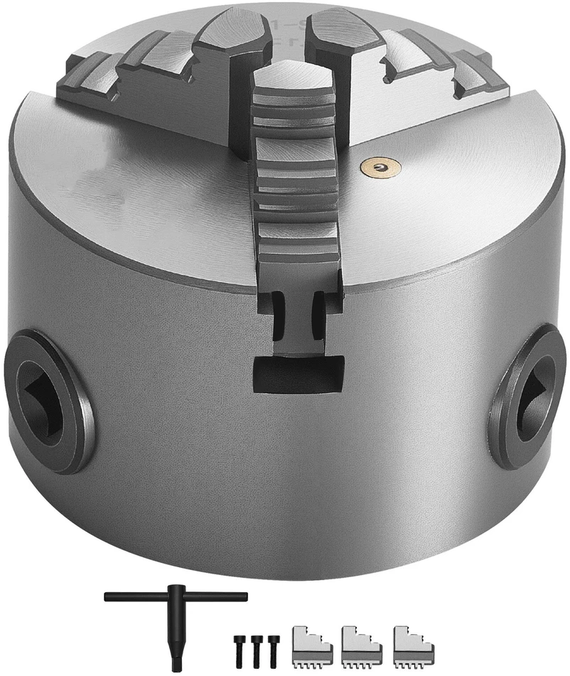 VEVOR 80 mm 3-žandikaulinis savaime centro sekraftas