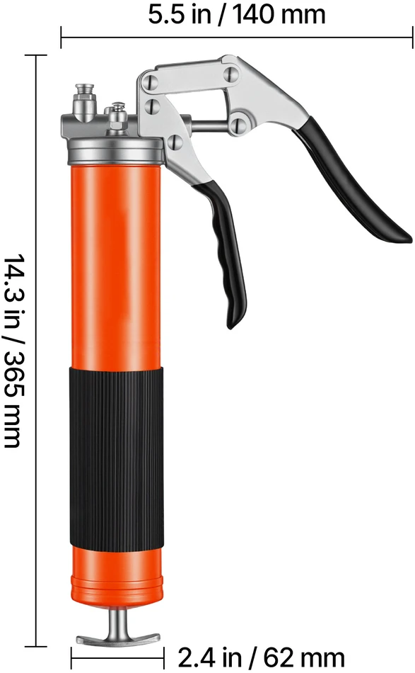 VEVOR Aukšto slėgio tepalų pistoletas 0,4 l