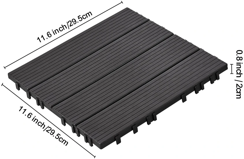 VEVOR Plastikinės terasa plytelės 54 vnt. 30x30 cm