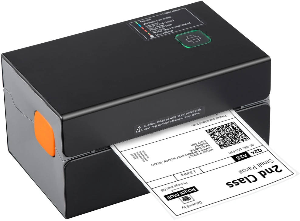 VEVOR Terminis etikečių spausdintuvas 300 dpi 4x6 pakuotėms