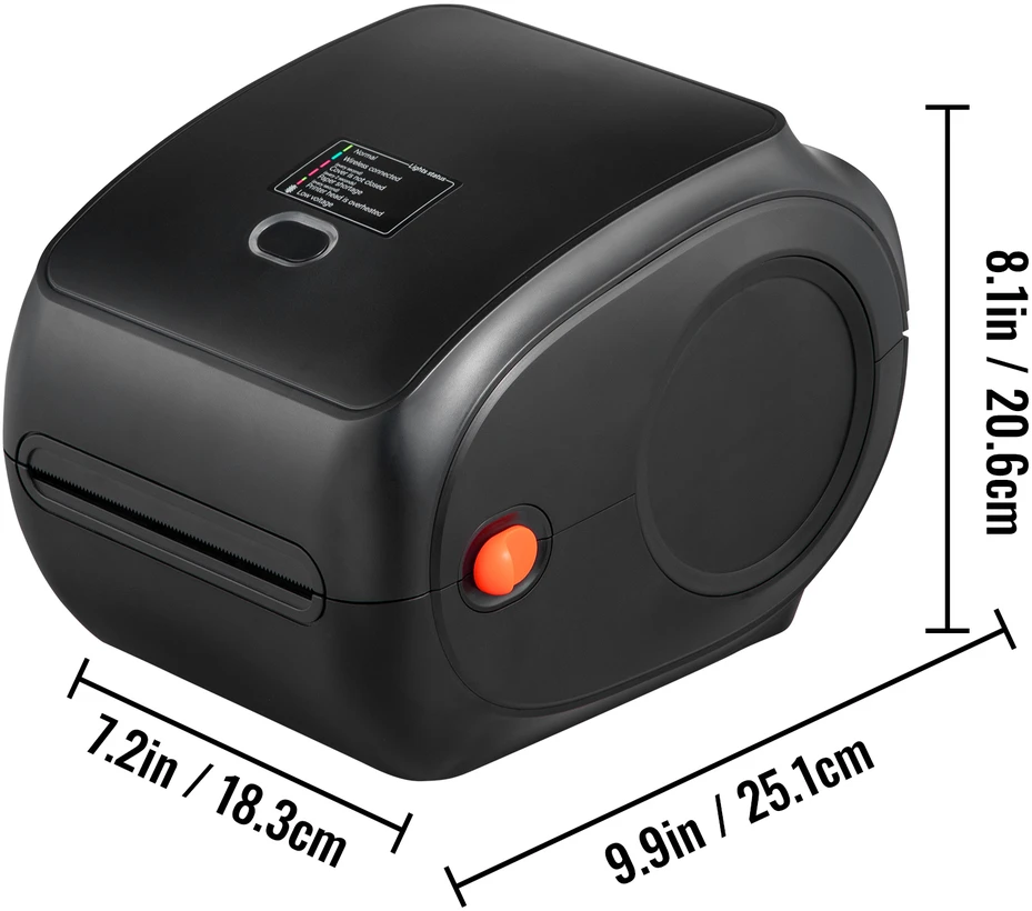 VEVOR Terminis etikečių spausdintuvas 4x6 USB/Bluetooth