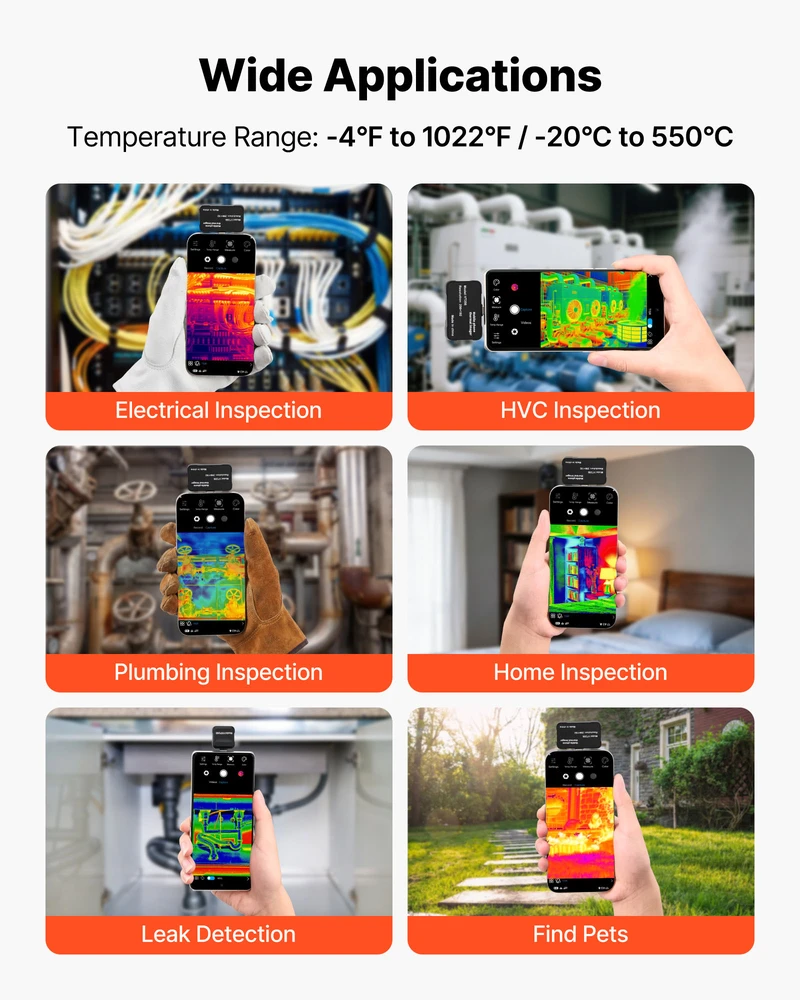 VEVOR Termovizorius Android ir iOS