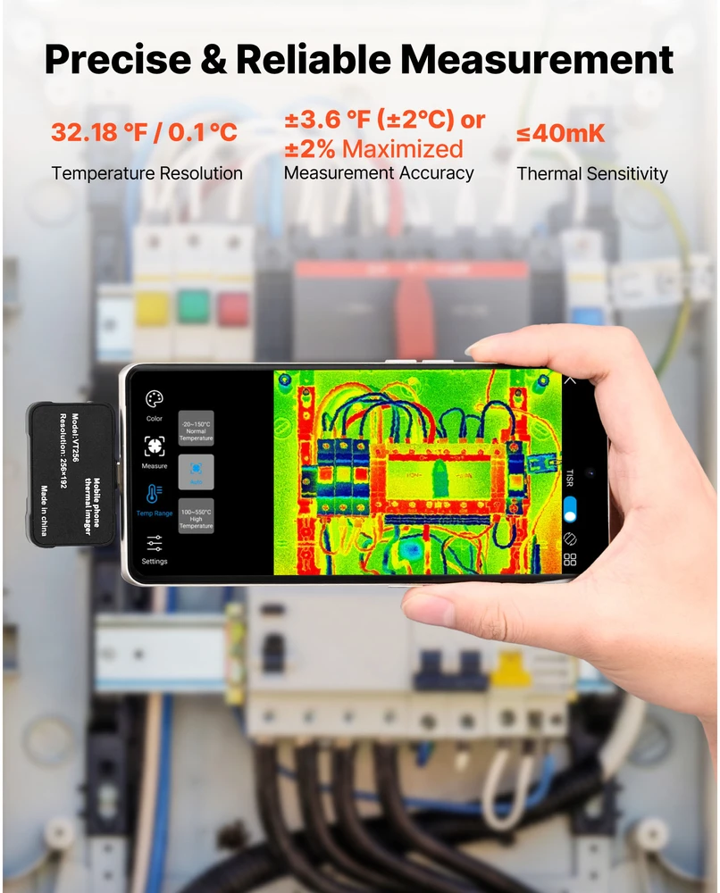 VEVOR Termovizinė kamera Android ir iOS