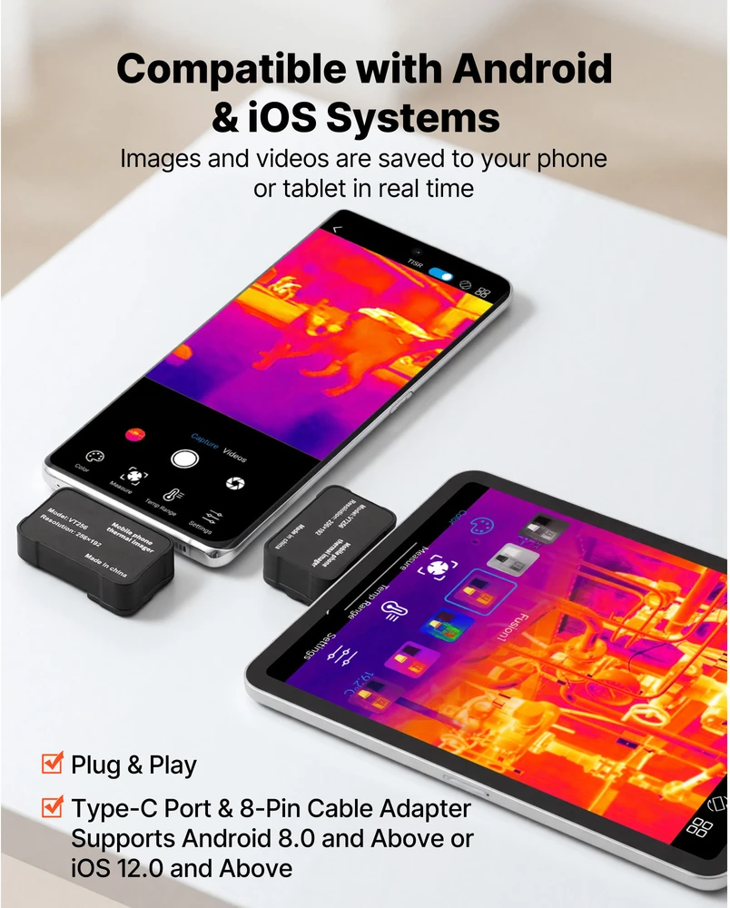 VEVOR Termovizinė kamera Android ir iOS