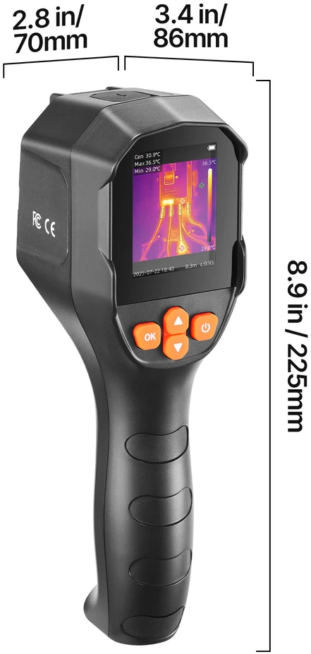 VEVOR Termovizorius su 2MP vaizdo kamera