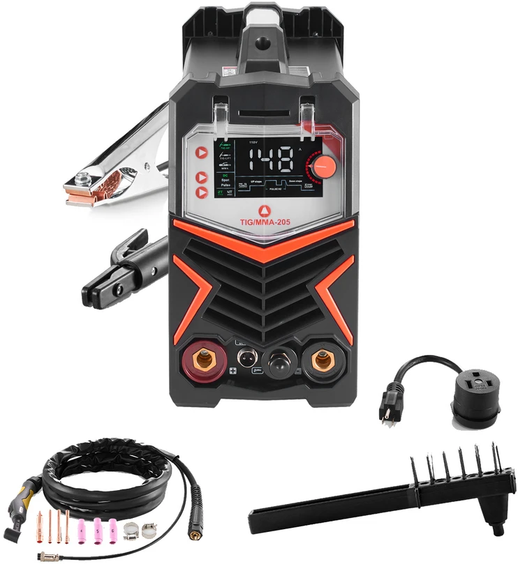 VEVOR TIG suvirinimo aparatas 6-in-1 AC/DC su LED