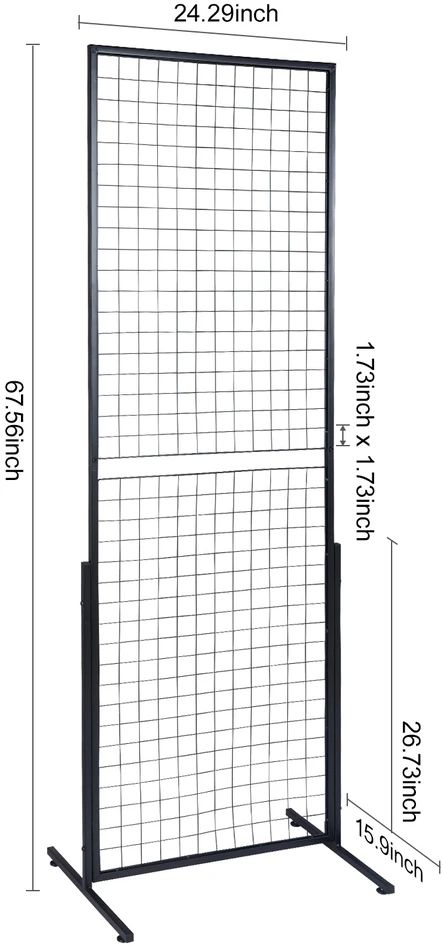 Vevor Tinklelinė sieninė panelė bokštas, 61x170,7 cm, dvišalis, metalas, ekspozicinis (Ekspozicinė prekė)