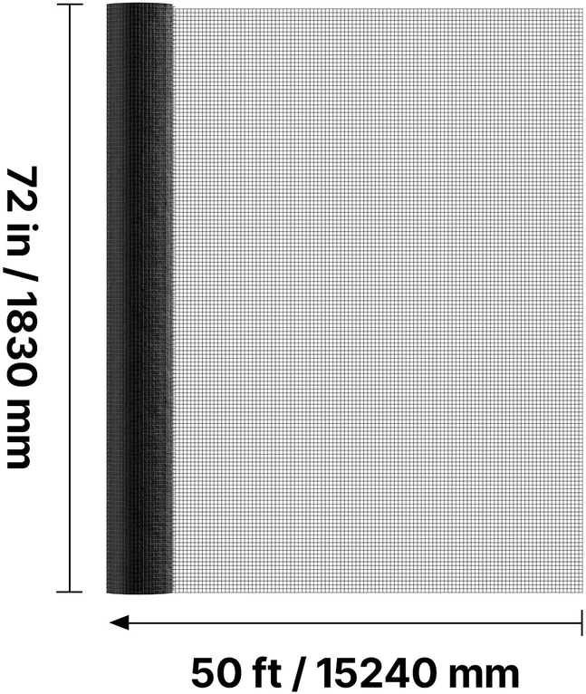 VEVOR Tvoros tinklelis 183cm x 15.2m, 19 gauge