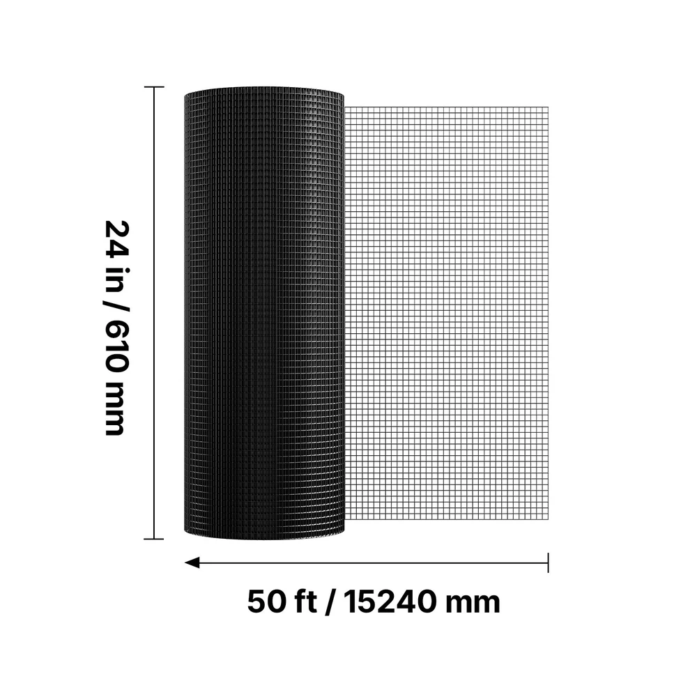 VEVOR Tinklinė tvora 61cm x 15m su viniline danga