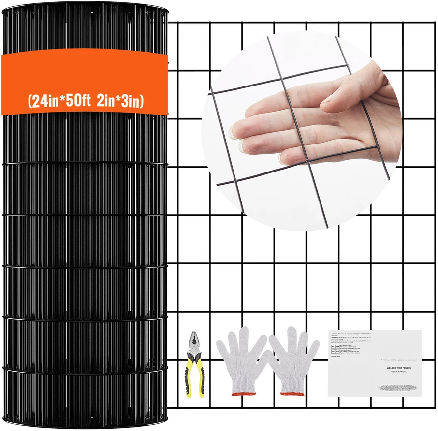 VEVOR Galvanizuotas vielos tinklas, 24 cm x 50 m