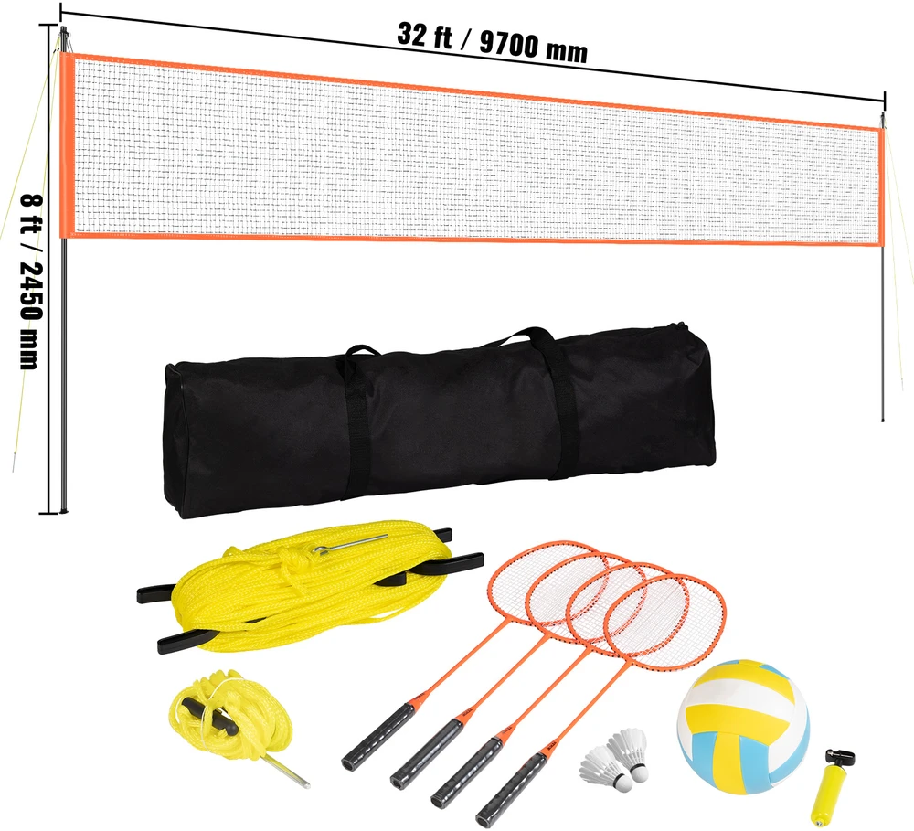 VEVOR Tinklinio ir badmintono rinkinys