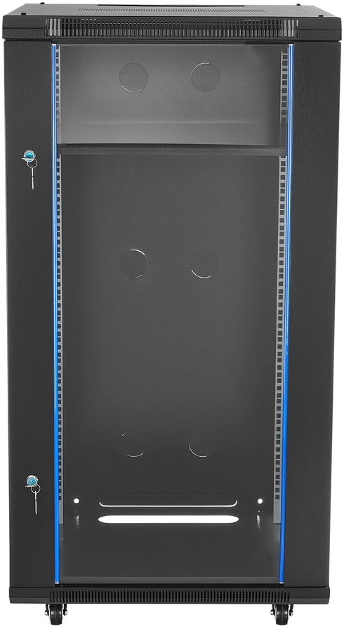 VEVOR 22U tinklo spinta su stiklo durimis 600 mm