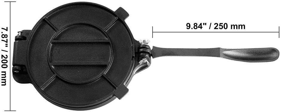 VEVOR Ketaus tortilijų presas, 20 cm