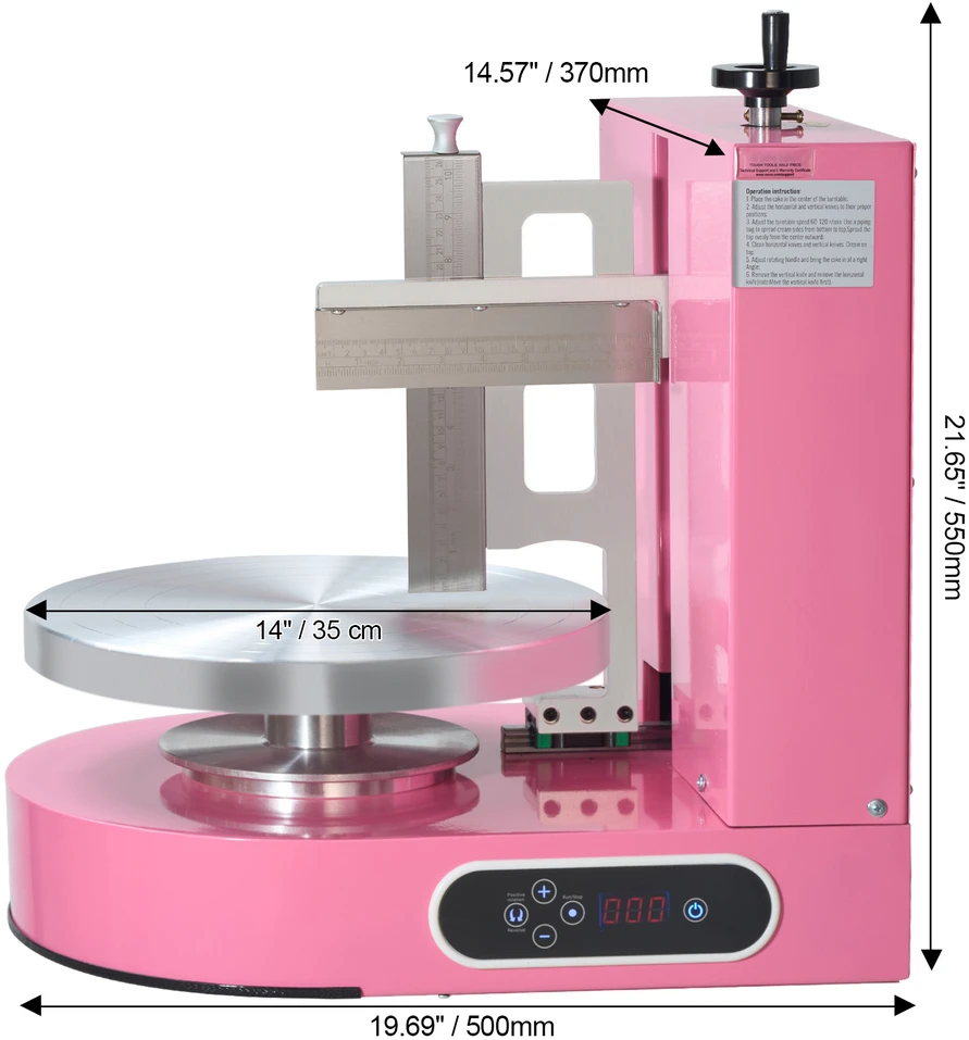 VEVOR Torto dekoravimo aparatas 4–12 cm tortams