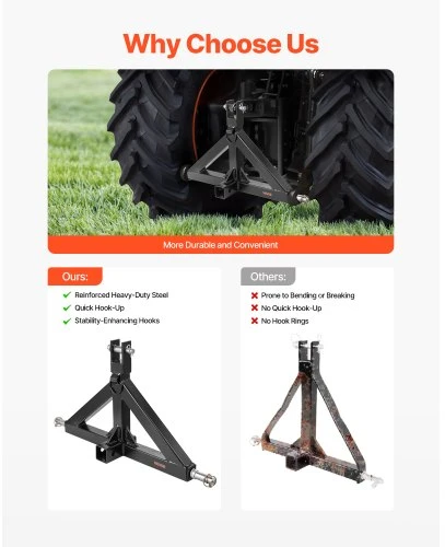 VEVOR 3 taškų gilės laikiklio adapteris 3000 kg