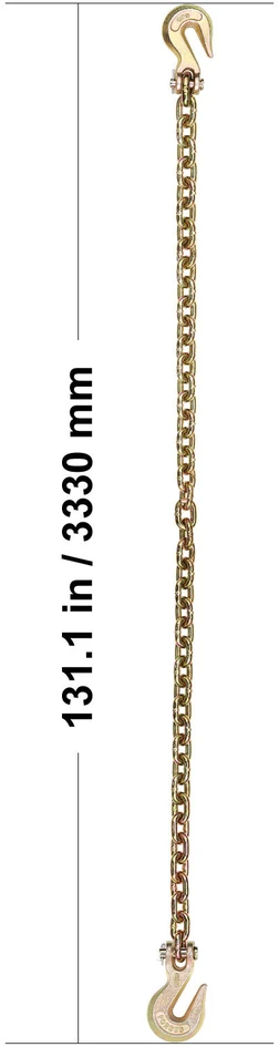 VEVOR G80 tvirtinimo grandinė su kabliais 10mm x 3m