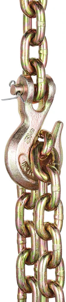 VEVOR G80 vilkimo grandinė su dviem kabliais 8mm x 4.33m