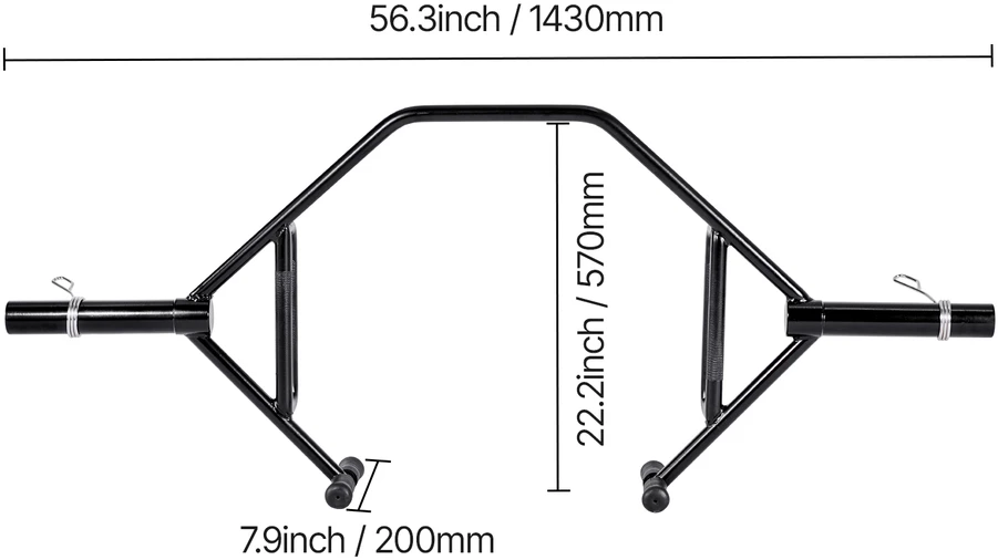 VEVOR Atvira trap bar štanga