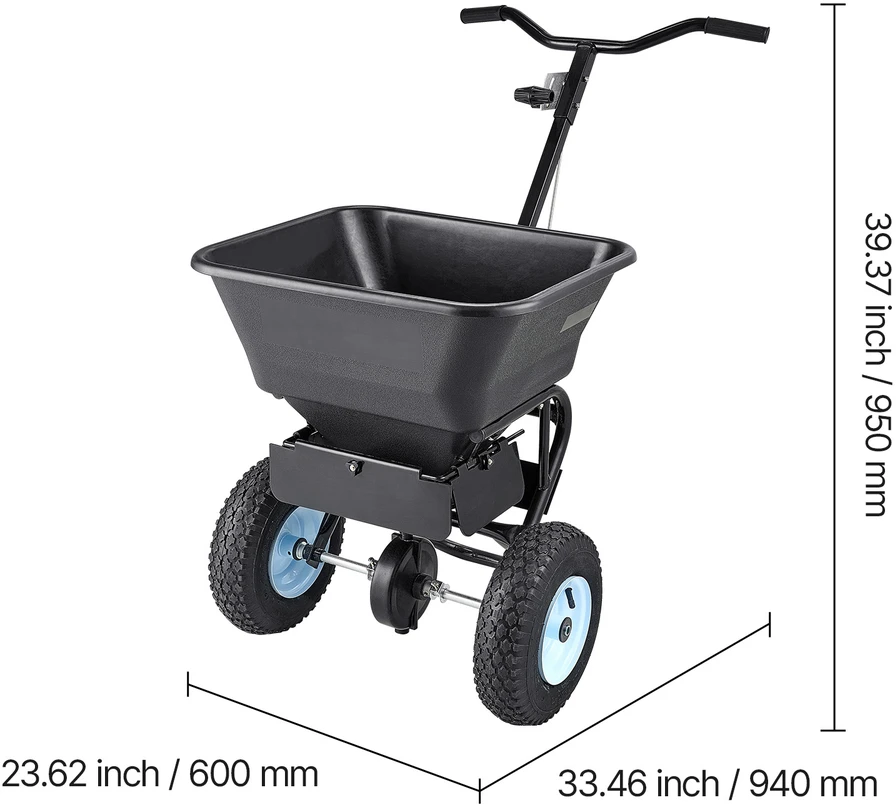 VEVOR Vaikščiojamasis vejos barstytuvas 45 kg