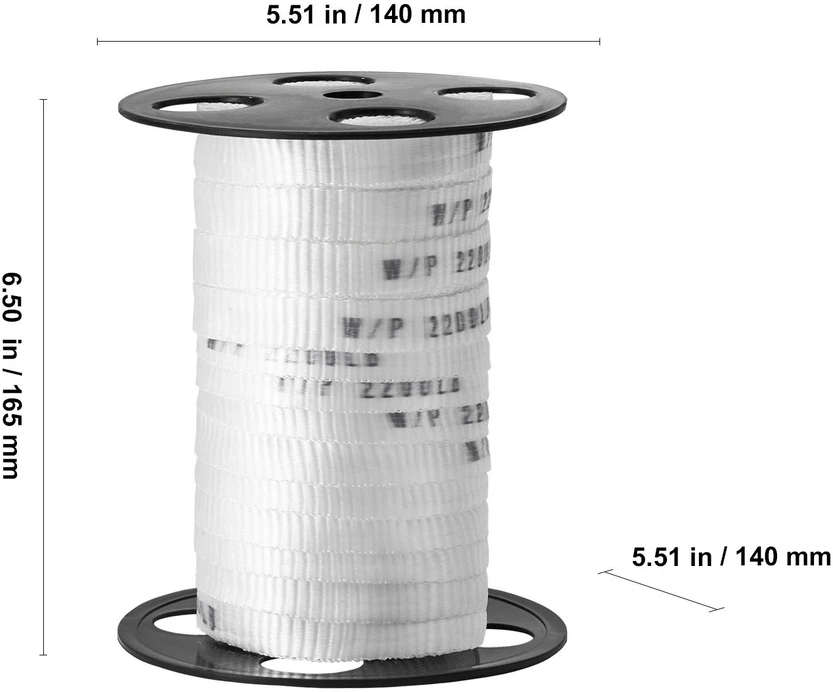 VEVOR Poliesterinė traukimo juosta, 33 m x 1.6 cm