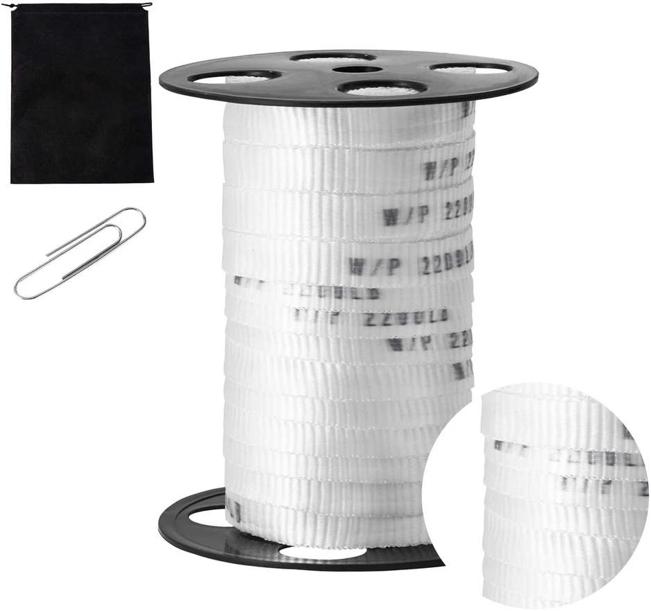 VEVOR Poliesterinė traukimo juosta, 33 m x 1.6 cm