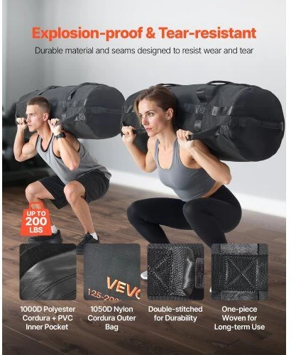 VEVOR Treniruoklių smėlio maišas fitnesui ir svarmenims