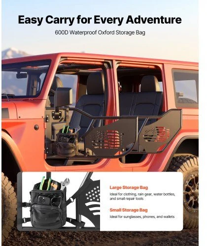 VEVOR Jeep tubularinės durys 2018-2026