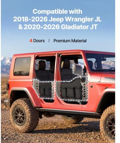 VEVOR Jeep Wrangler ir Gladiator plieninės durys