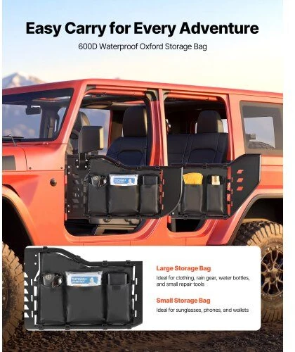 VEVOR Jeep Wrangler ir Gladiator plieninės durys